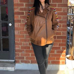 Leather and wool jackets 1of a kind